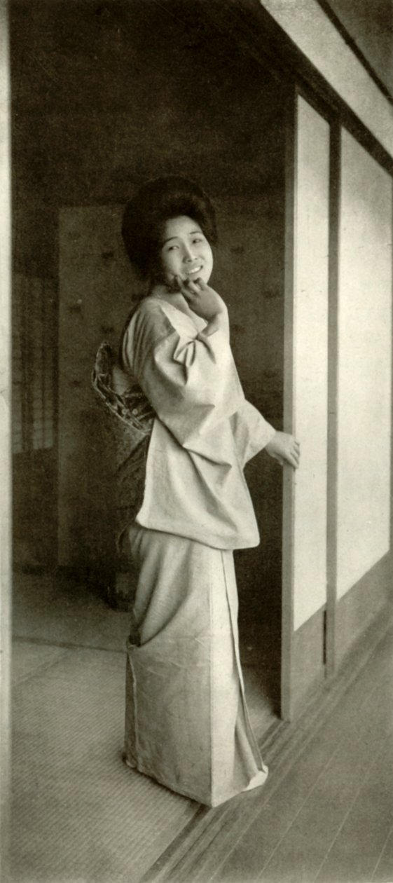 A tisztességes japán szobalány, 1910. alkotó: Herbert Ponting