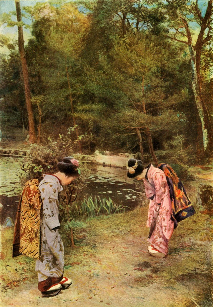 Üdvözlet a templom területén, 1910. alkotó: Herbert Ponting