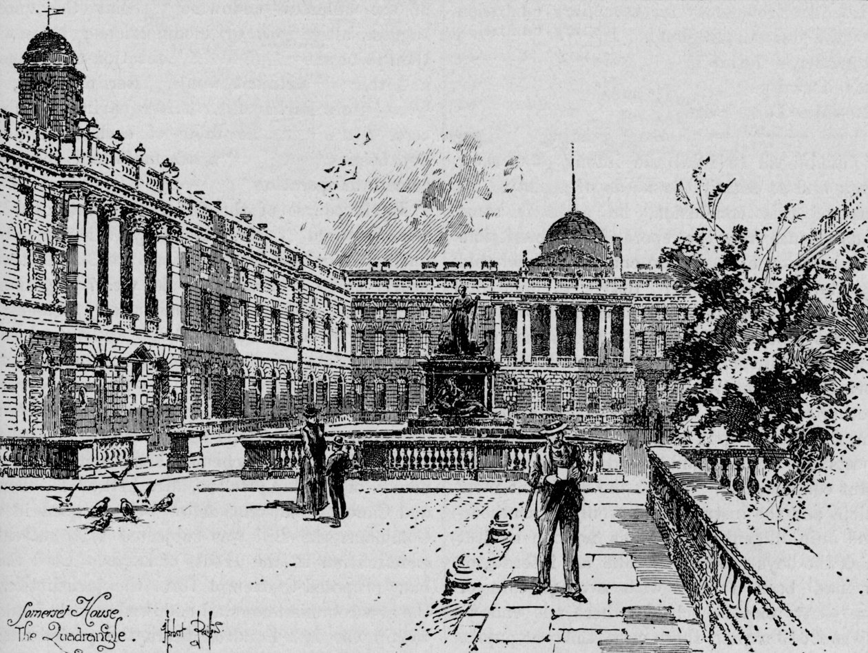 A négyszög, Somerset ház, 1890 alkotó: Herbert Railton