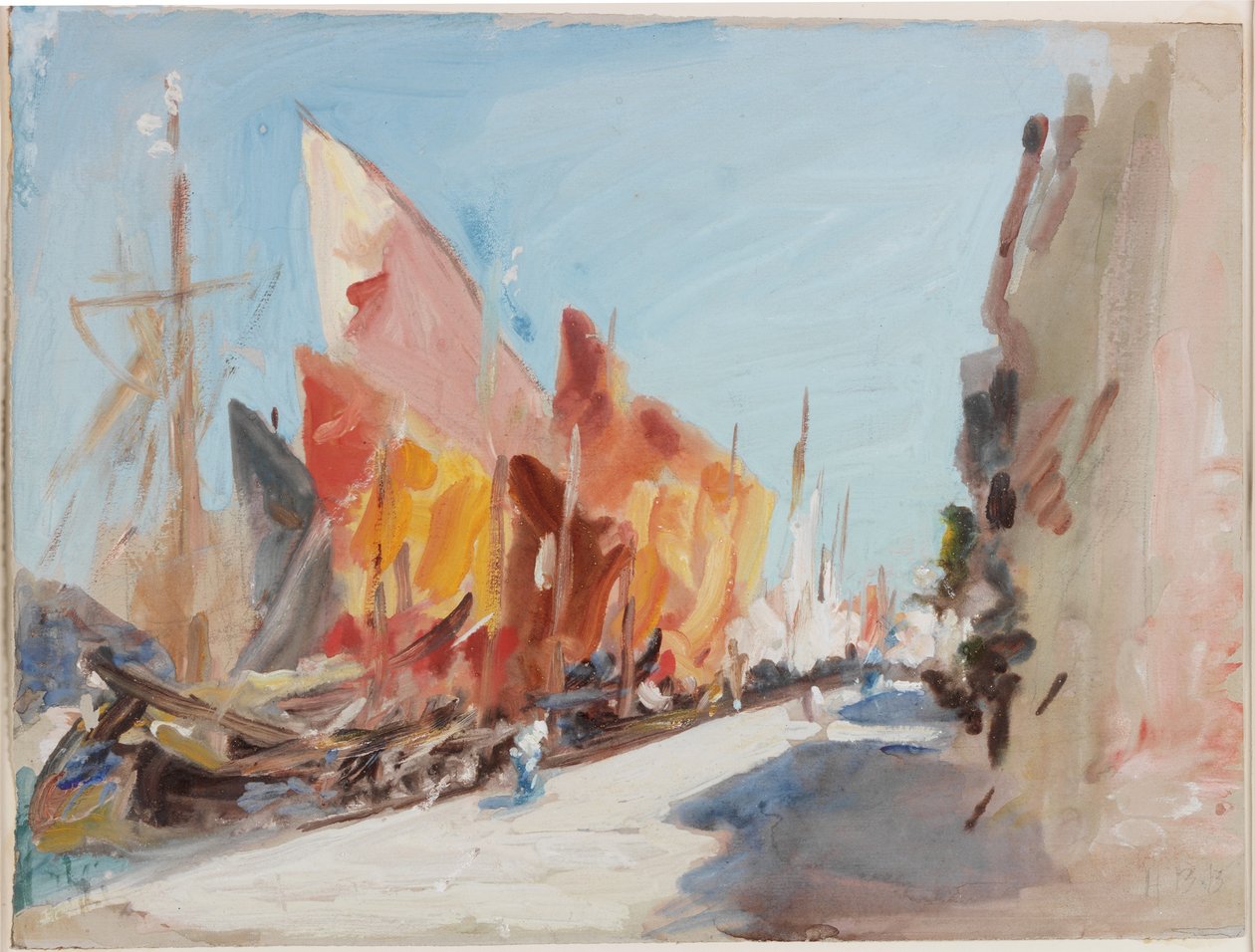 Chioggia, Hajók a rakparton alkotó: Hercules Brabazon Brabazon