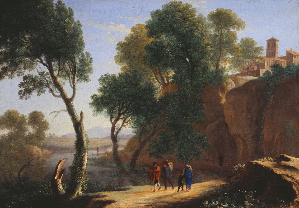 Olasz táj alkotó: Herman van Swanevelt