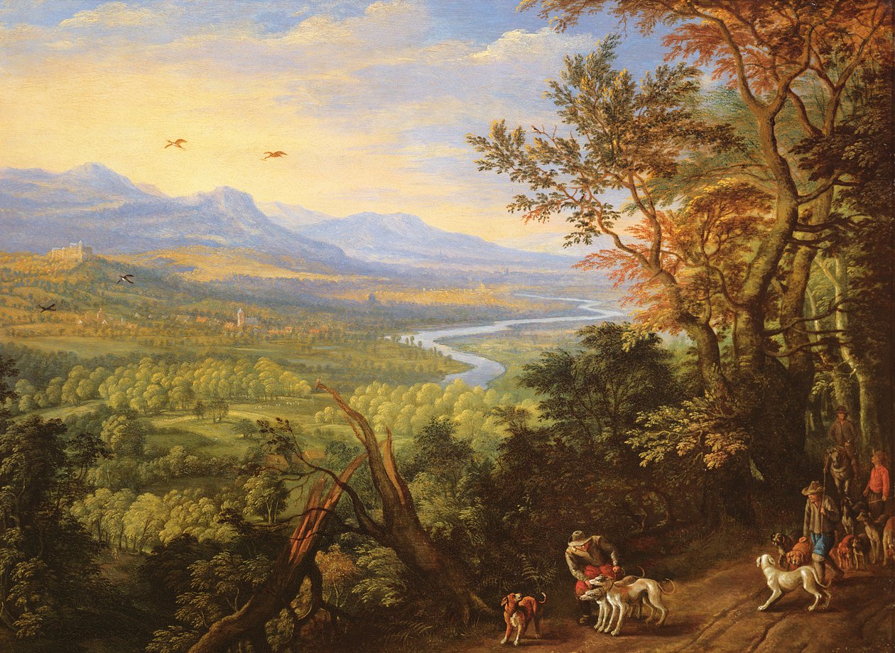 Folyói táj, 1680-as évek alkotó: Herman the Younger Saftleven