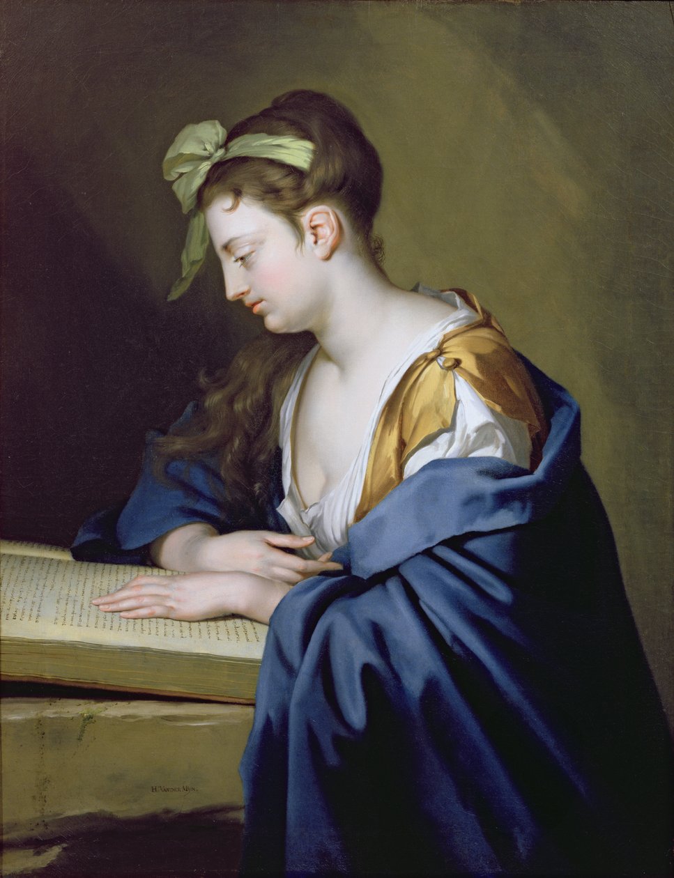 Lady Reading alkotó: Herman van der Mijn