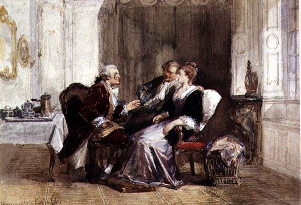 Beszélgetés kávézás után alkotó: Herman Frederick Carel Ten Kate