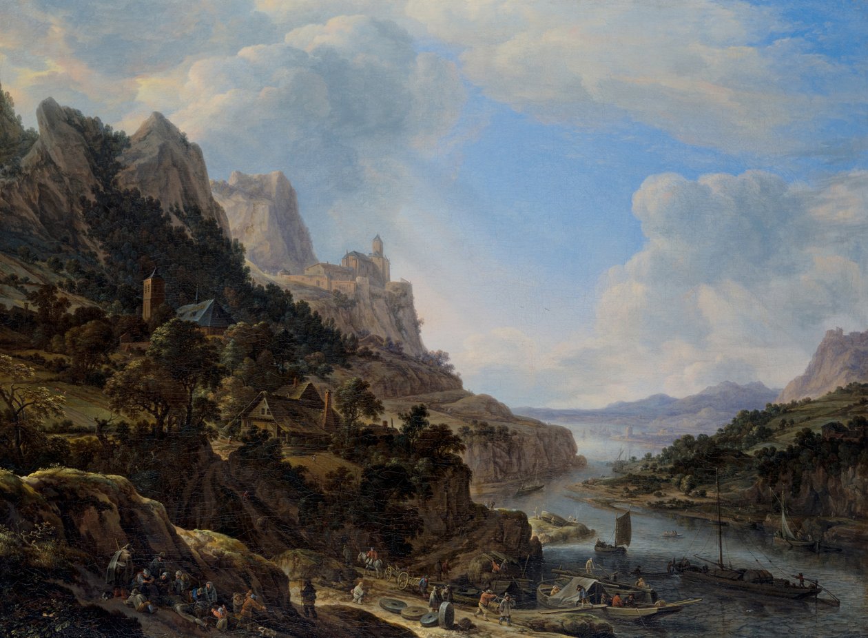 Táj a Rajna folyóval alkotó: Herman the Younger Saftleven