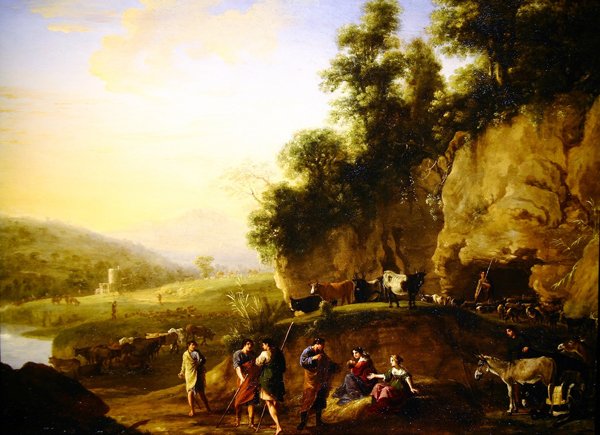 Pásztorok (olaj) alkotó: Herman van Swanevelt