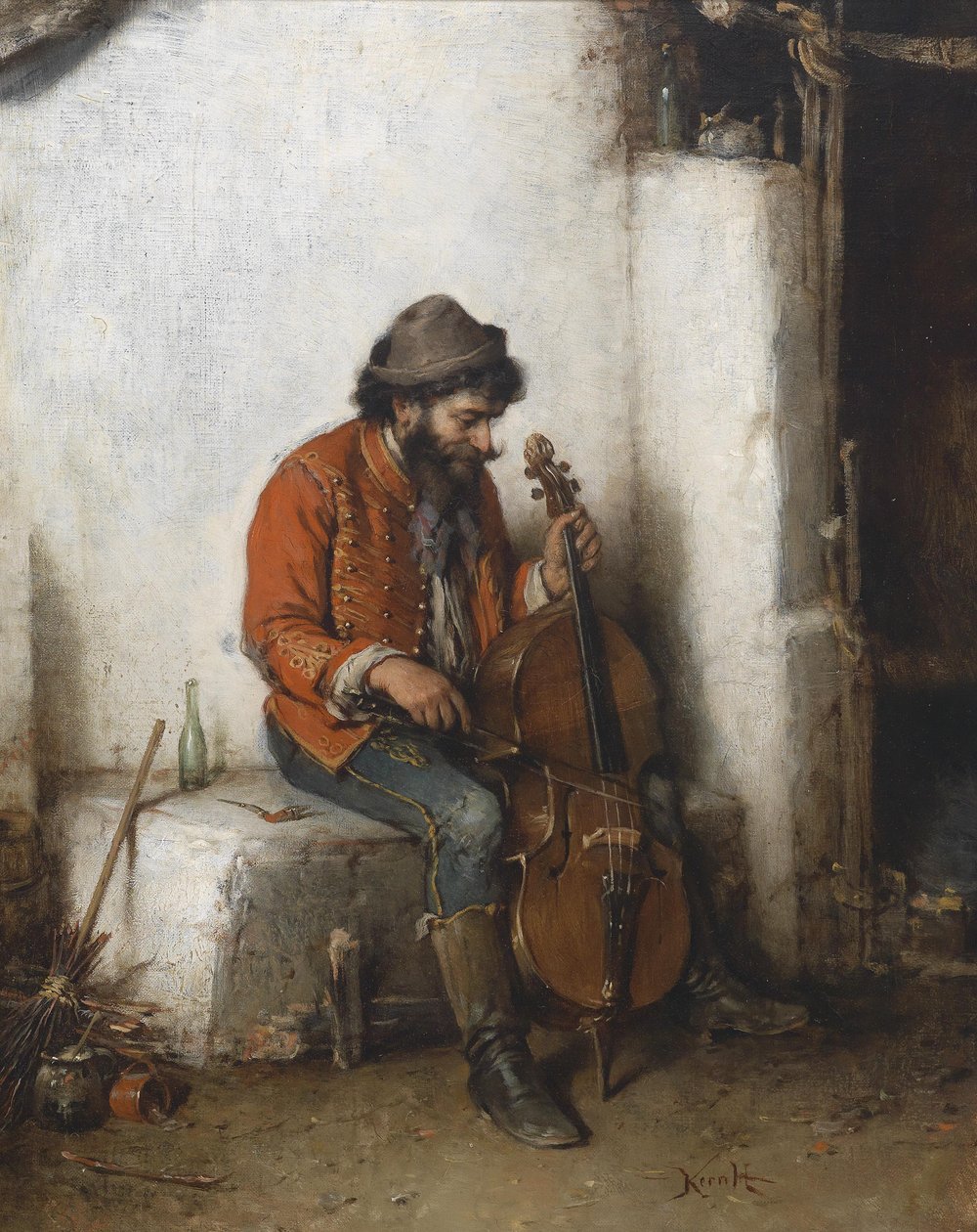 Cigány zenészek alkotó: Hermann Kern