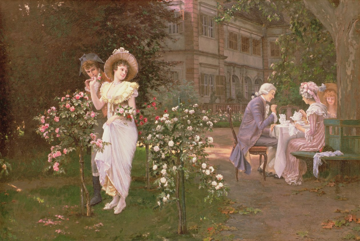 Teatime romance, 19. század alkotó: Hermann Koch