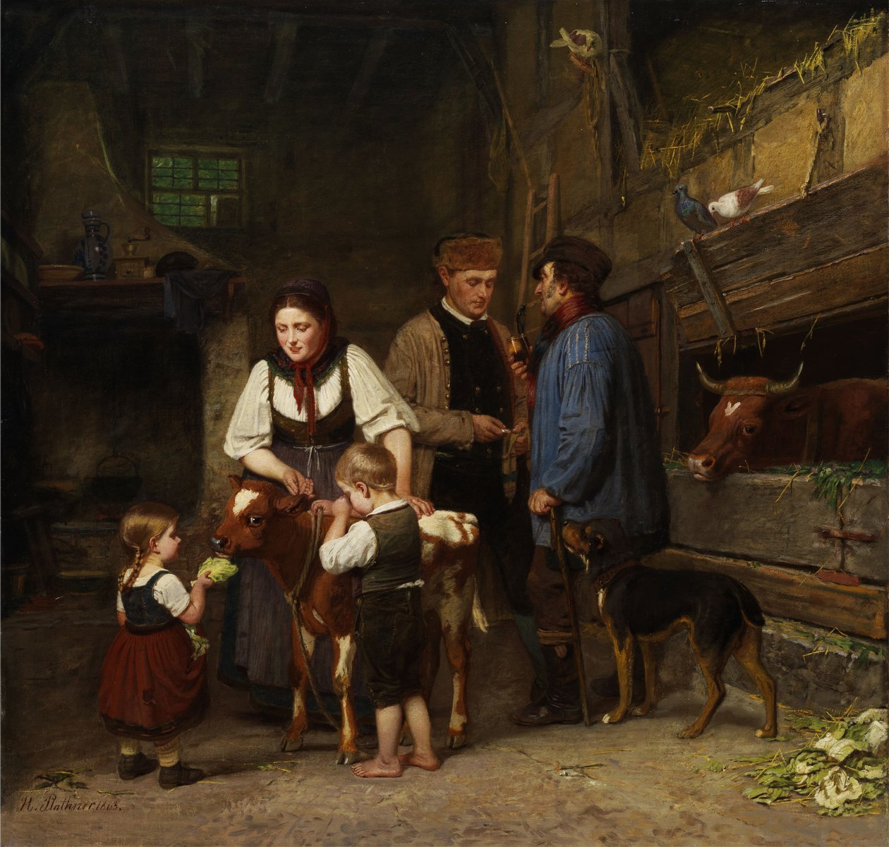 Az eladott borjú. alkotó: Hermann Plathner