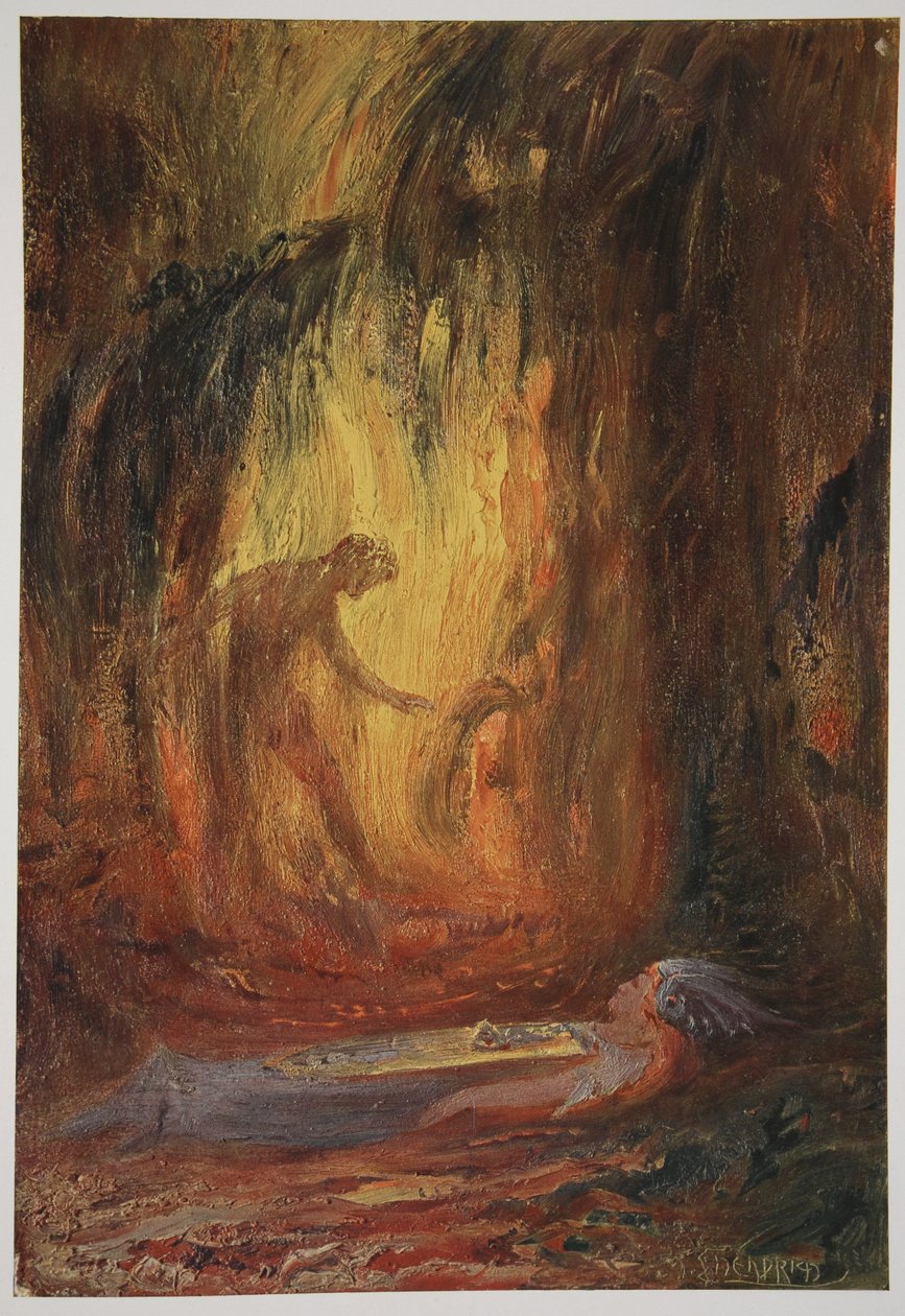 Brunnhilde ébredése, 1906 alkotó: Hermann Hendrich
