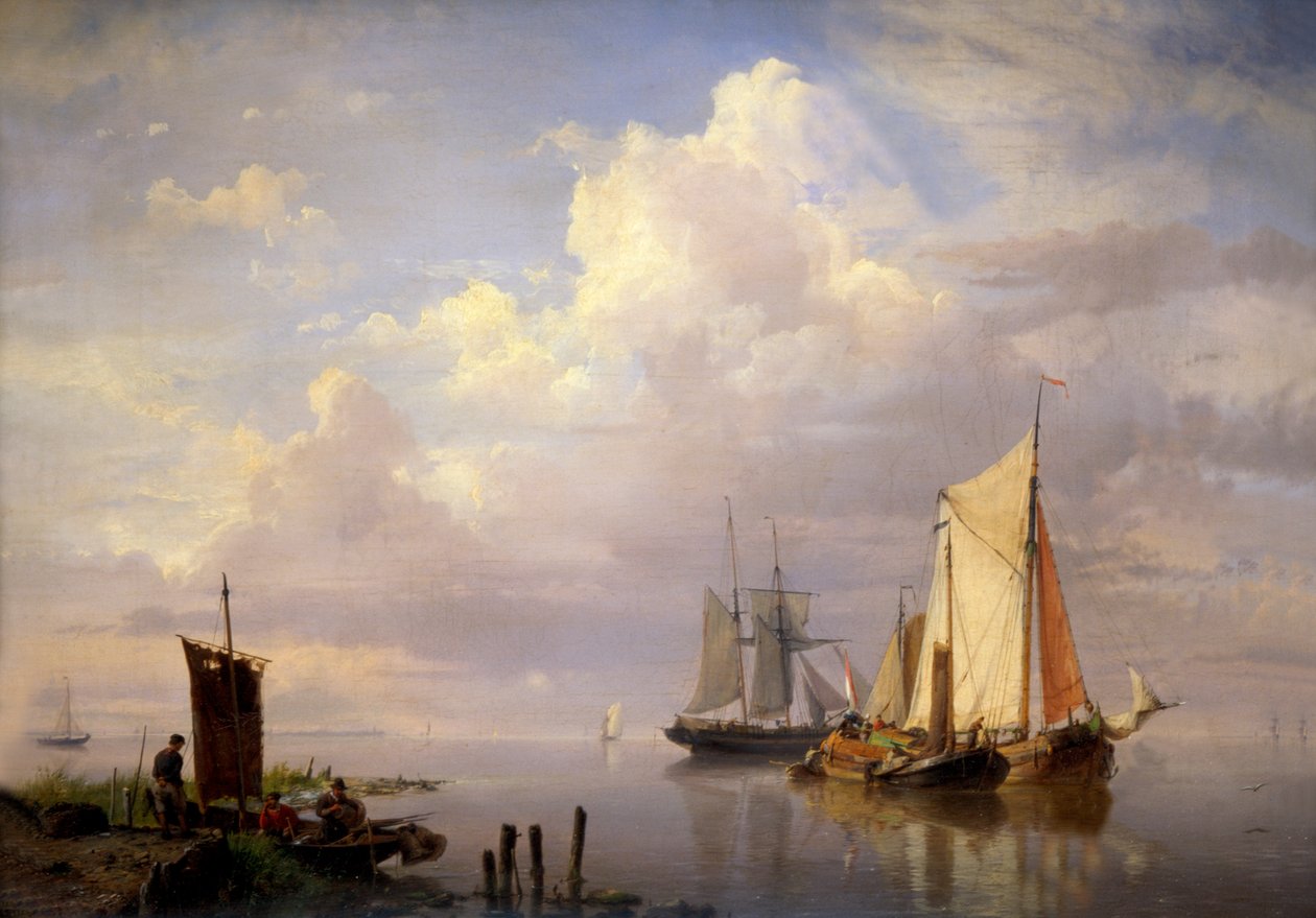 Nyugalom, 1852 alkotó: Hermanus Koekkoek