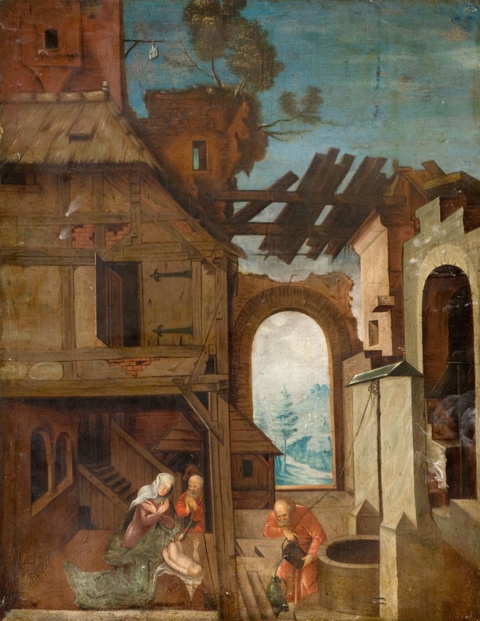 Születés, 1530-1550. alkotó: Herri met de Bles