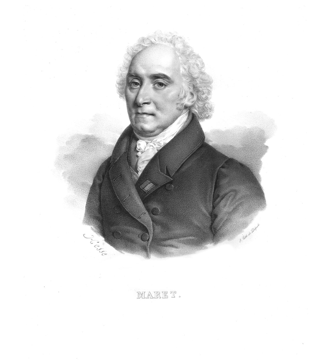 Hugues-Bernard Maret, Bassano herceg, 1820-as évek. alkotó: Hesse
