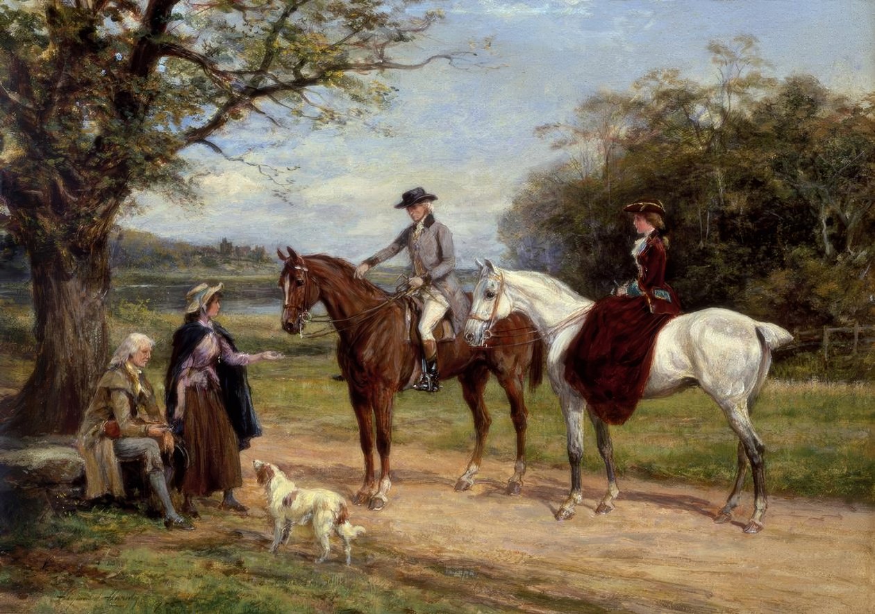 Heywood Hardy, útszéli jótékonysági szervezet / Gemälde, 1905 alkotó: Heywood Hardy