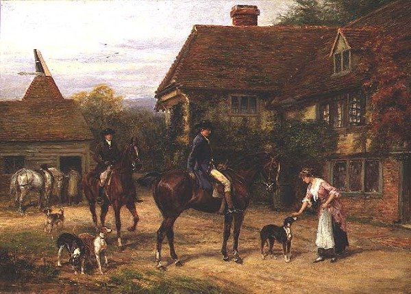 Reggeli hívás (olaj, vászon) alkotó: Heywood Hardy