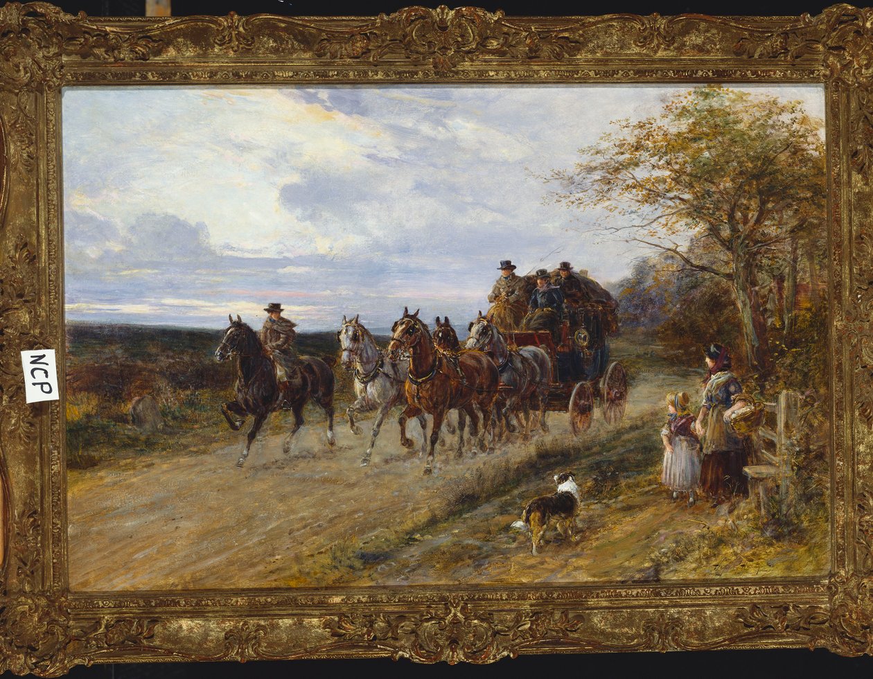 Egy áthaladó edző alkotó: Heywood Hardy