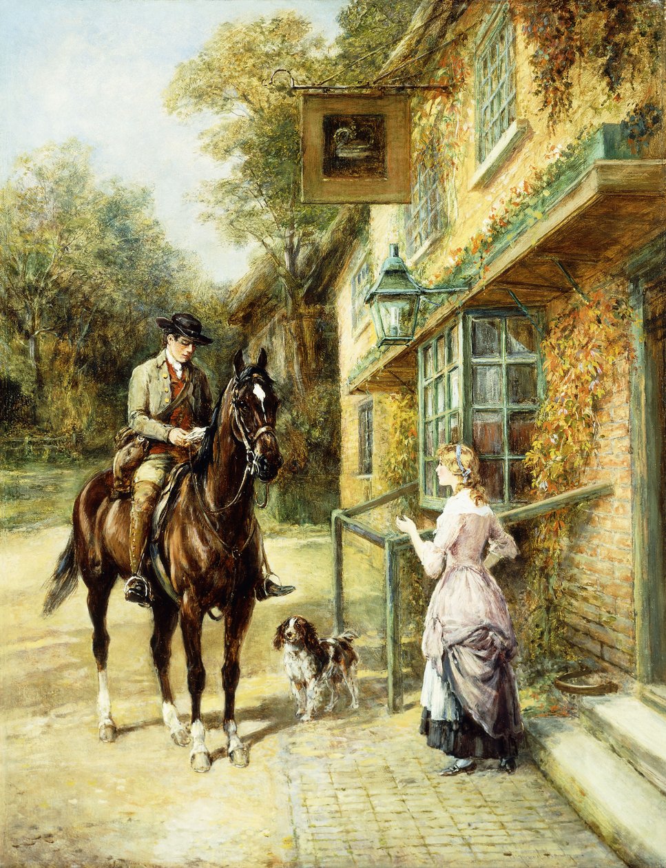 A falusi postás, alkotó: Heywood Hardy