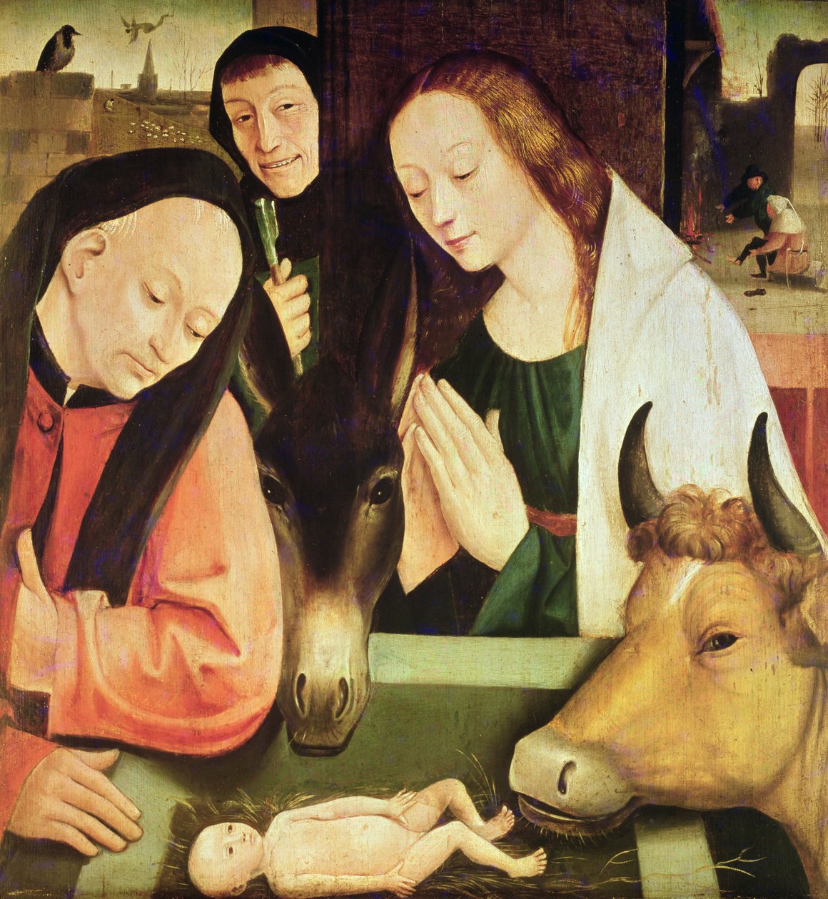 A pásztorok imádása (olaj, tölgyfa tábla) alkotó: Hieronymus Bosch