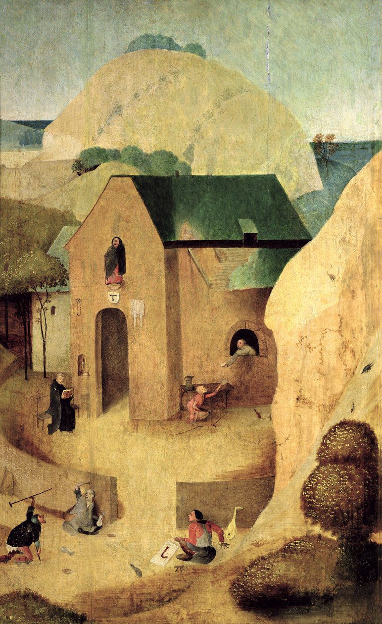 Antonian Priory (28165 hátoldala) alkotó: Hieronymus Bosch
