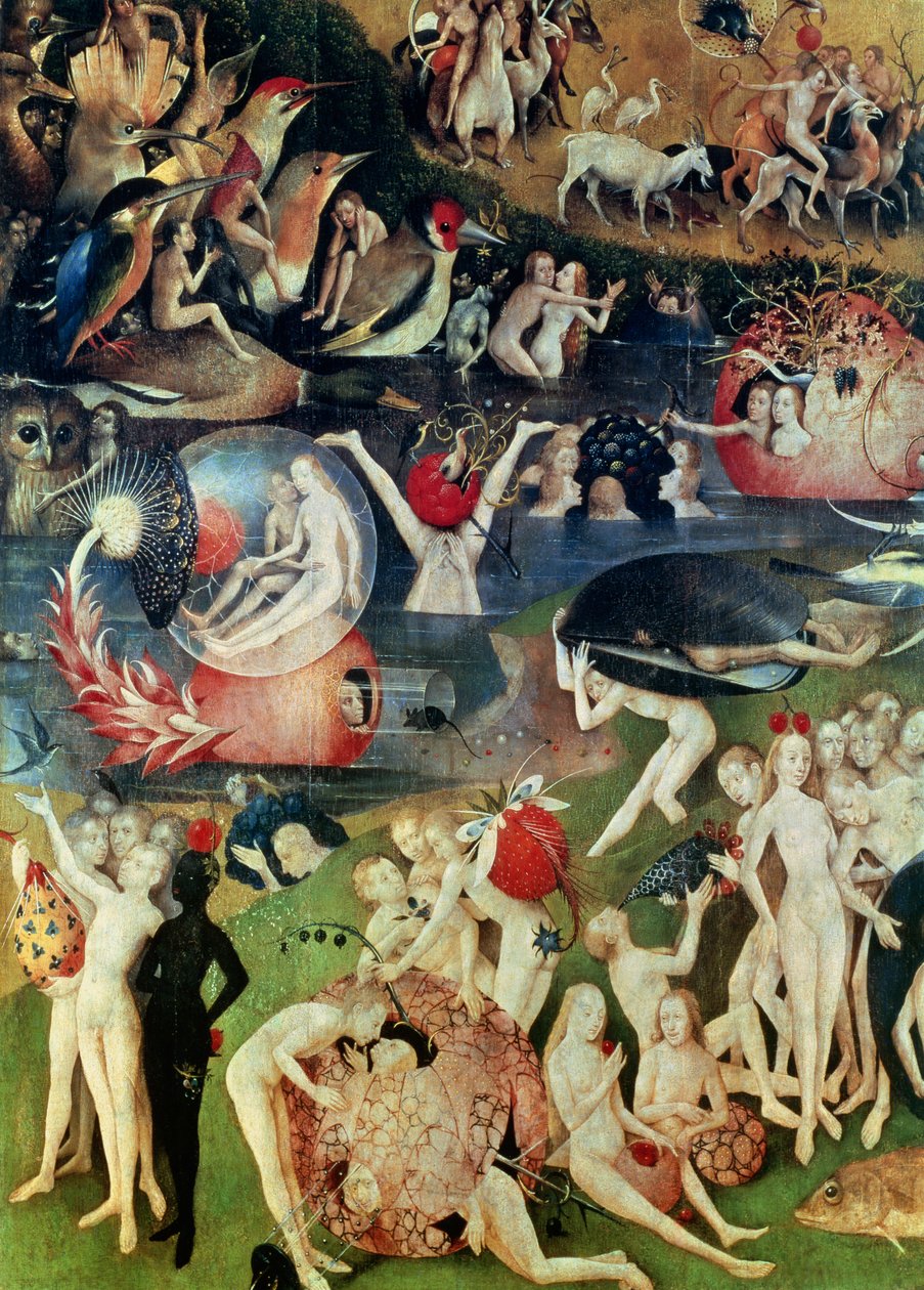 A földi örömök kertje: 1500 körül. alkotó: Hieronymus Bosch
