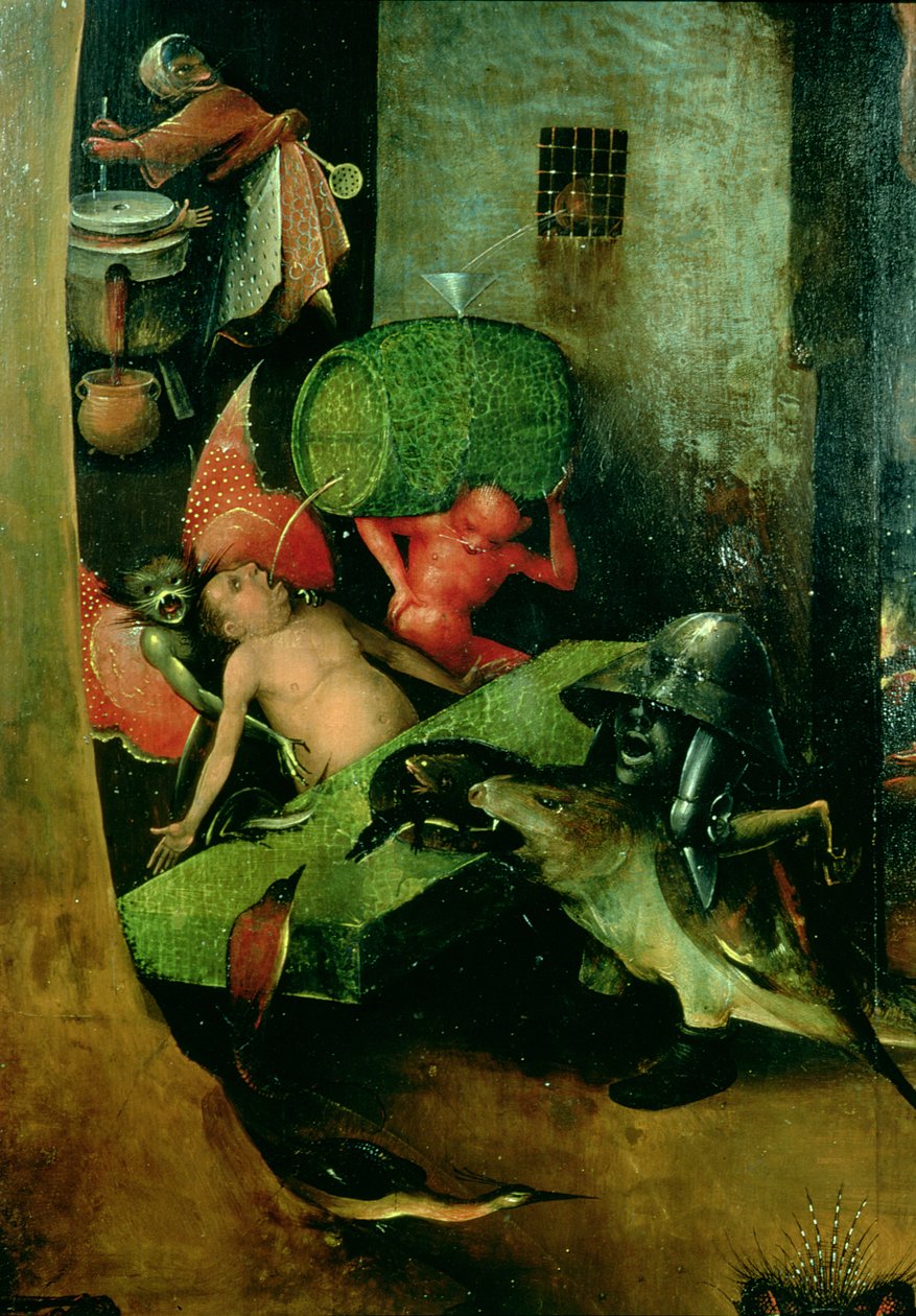 Az utolsó ítélet (oltárkép): A hordó részlete alkotó: Hieronymus Bosch
