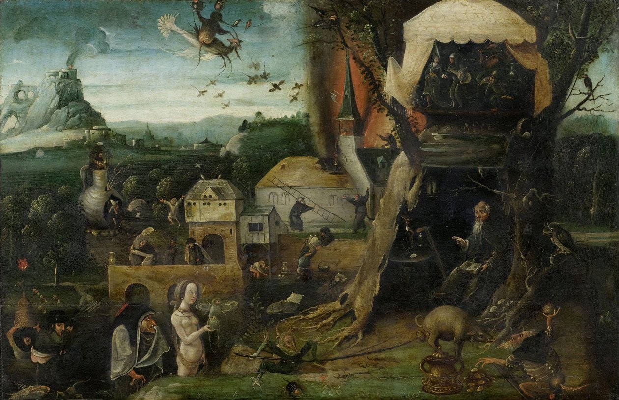 Szent Antal kísértése alkotó: Hieronymus Bosch