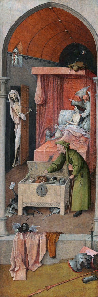 A halál és a fösvény alkotó: Hieronymus Bosch