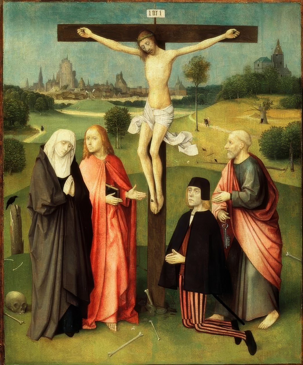 A keresztre feszítés alkotó: Hieronymus Bosch