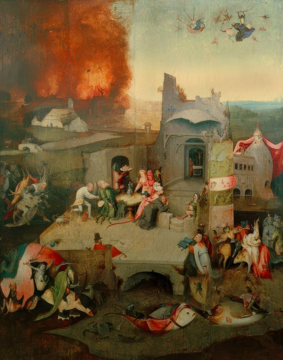 Szent Antal kísértése alkotó: Hieronymus Bosch