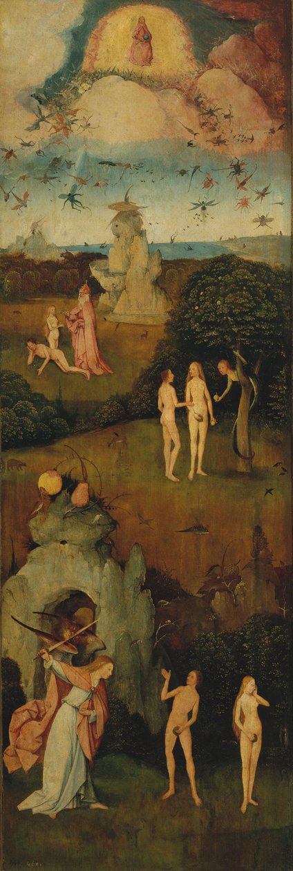 A Haywain Triptichon bal oldali panel, c. 1516 alkotó: Hieronymus Bosch