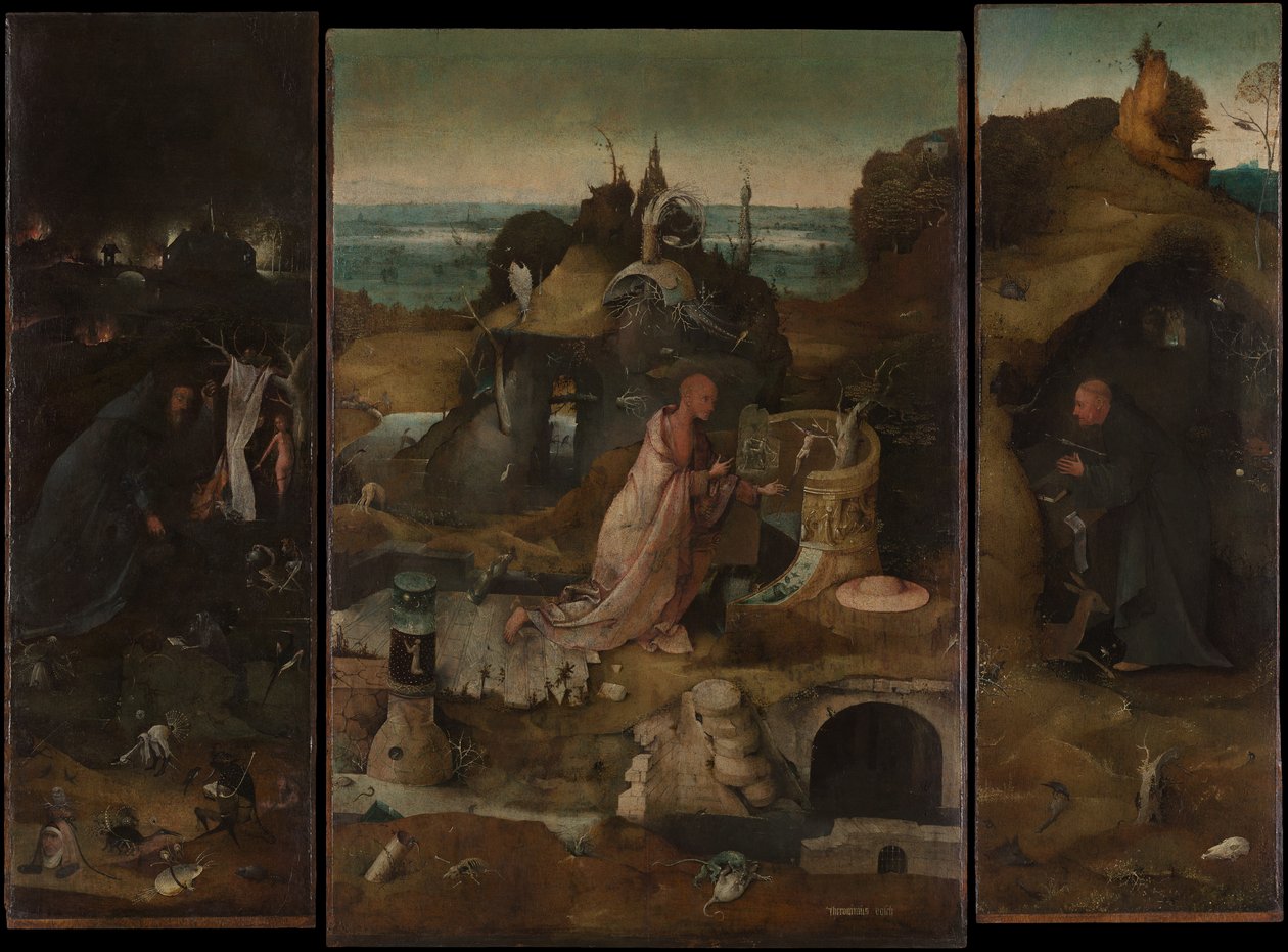 A remete szentek, 1493 körül. alkotó: Hieronymus Bosch