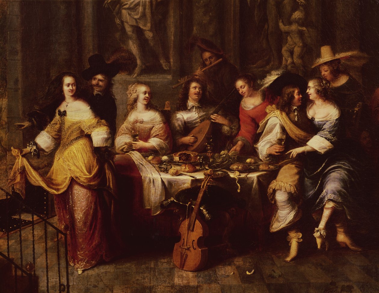 Ünnepi étkezés alkotó: Hieronymus Janssens