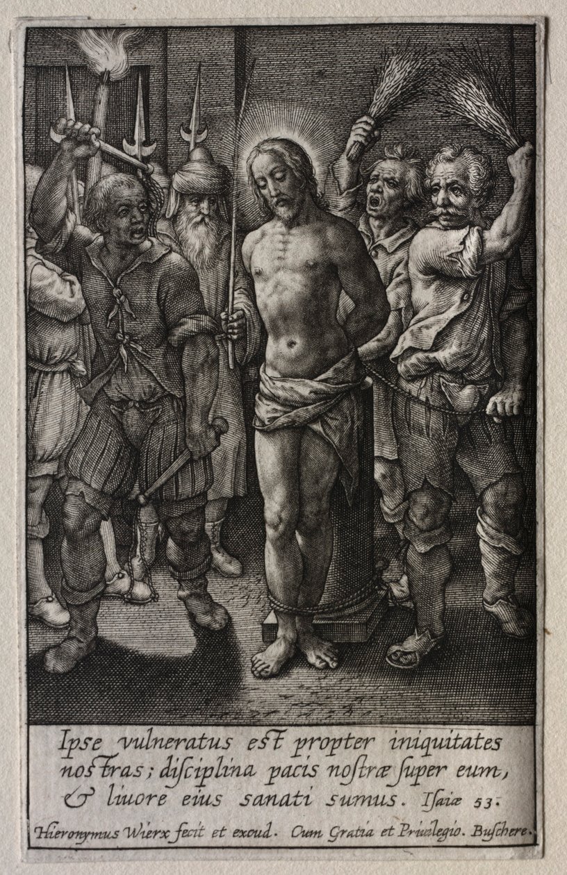 A szenvedély: A korbácsolás. alkotó: Hieronymus or Jerome Wierix