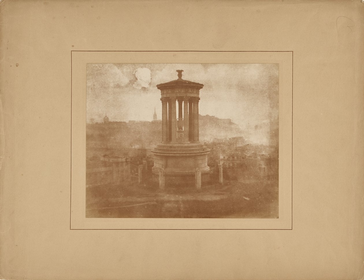 [Calton Hill, a Dugald Stewart emlékmű] alkotó: Hill and Adamson