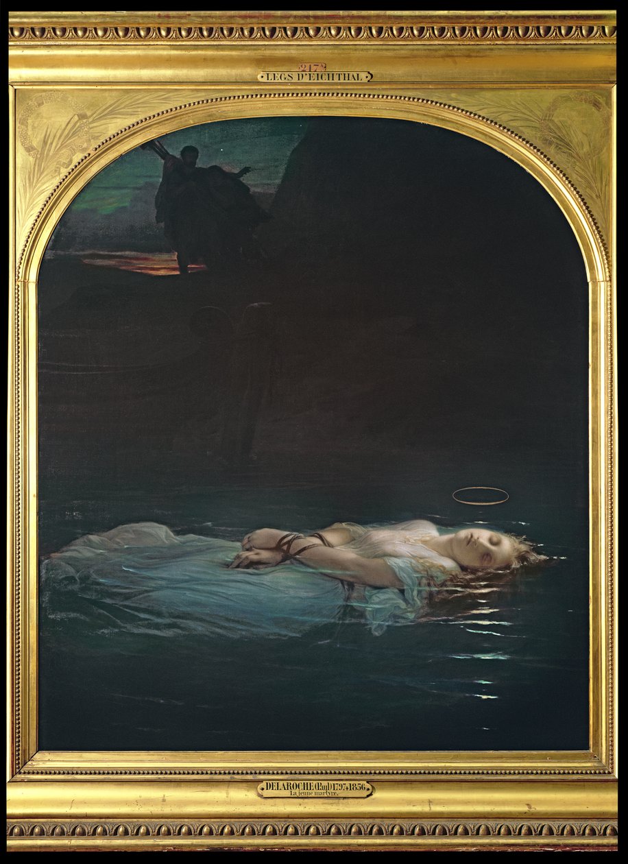 Az ifjú mártír, 1855 alkotó: Hippolyte Delaroche
