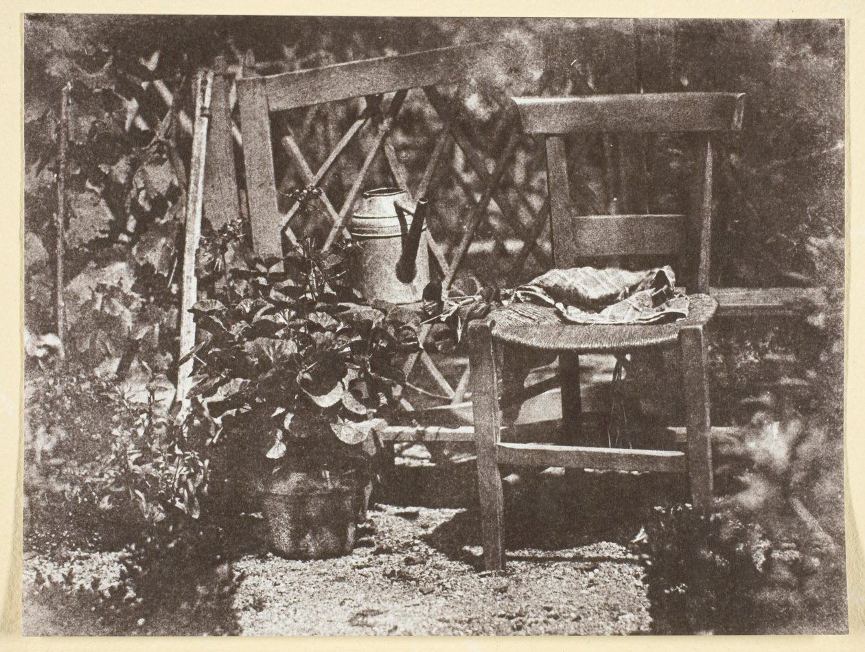 Szék a kertben alkotó: Hippolyte Bayard