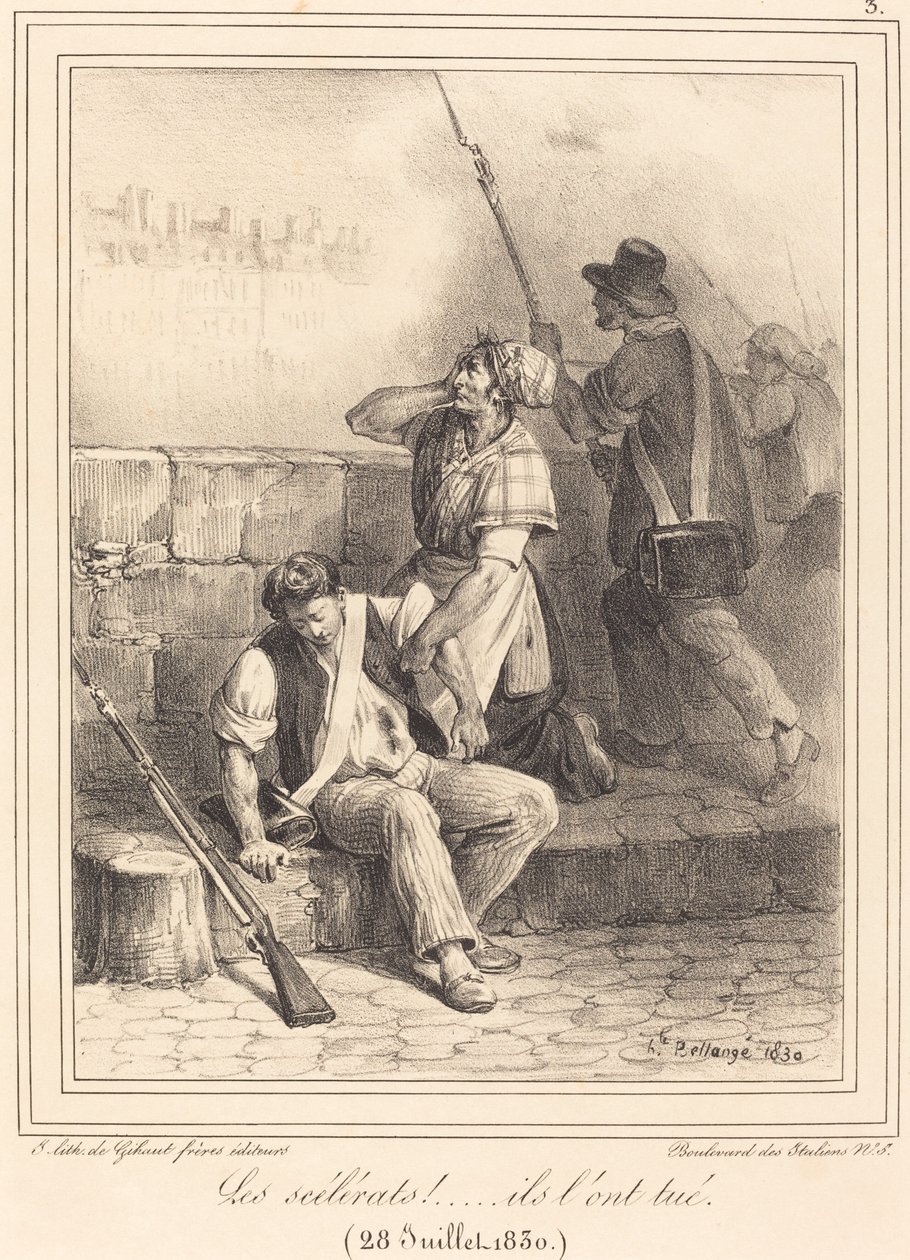 "A gazemberek!..." alkotó: Hippolyte Bellange