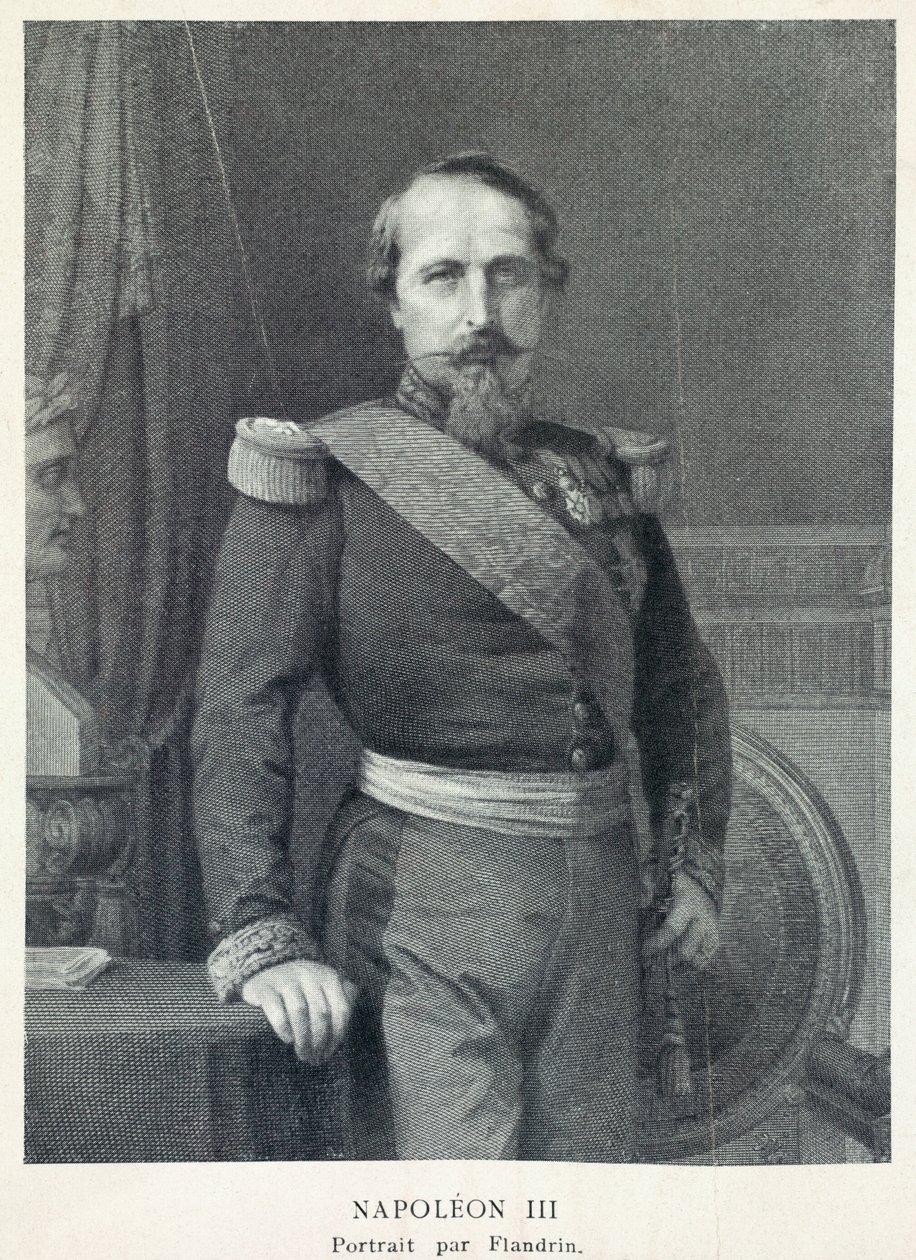 Napóleon császár portréja 3 alkotó: Hippolyte Flandrin