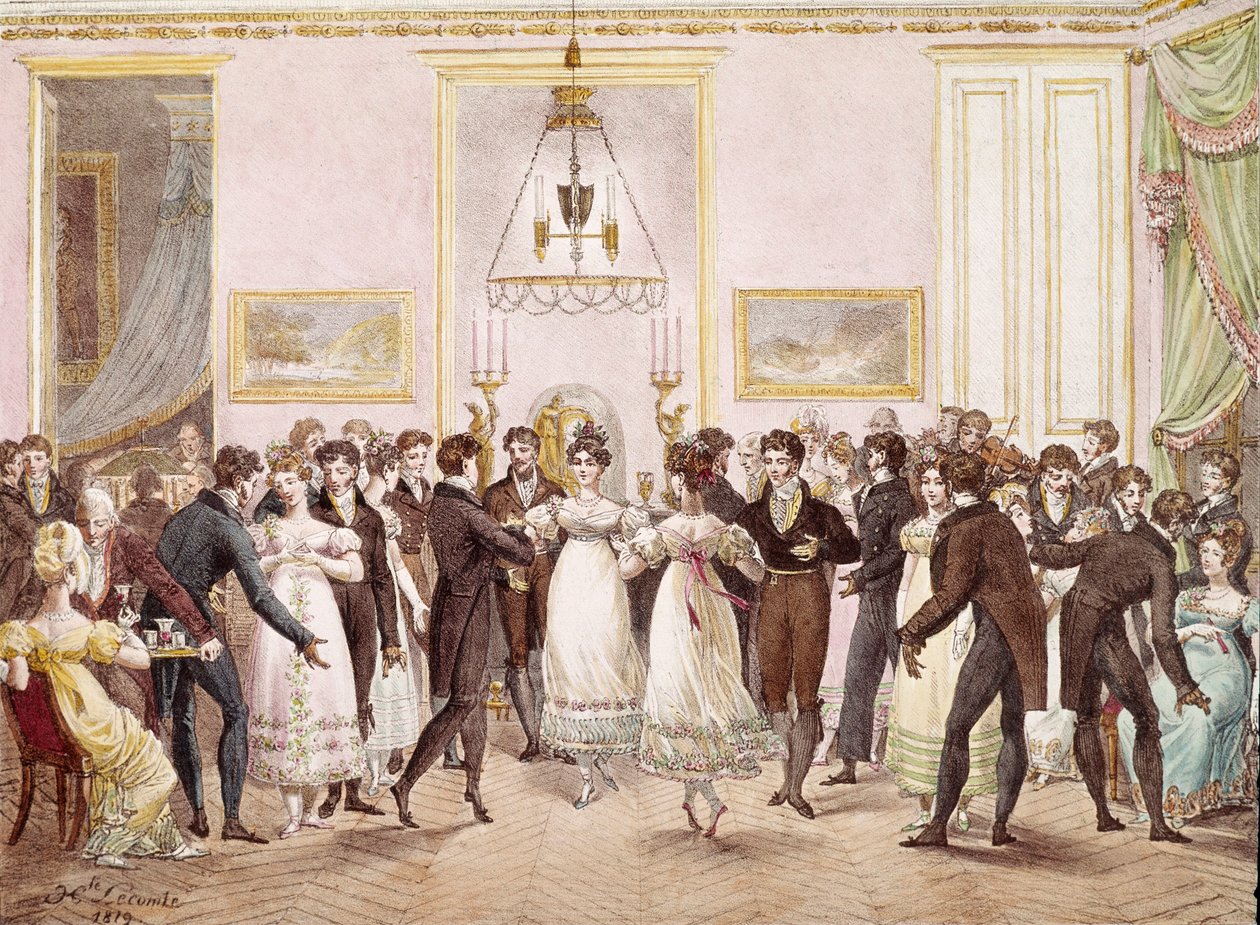 Társadalmi bál alkotó: Hippolyte Lecomte
