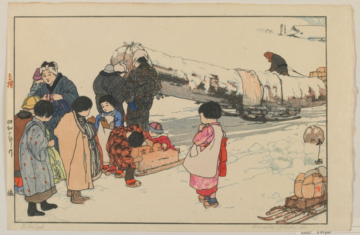 Szánkó, Showa korszak alkotó: Hiroshi Yoshida