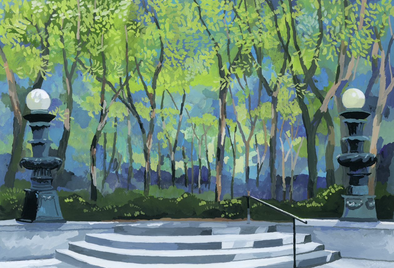 A park bejárata, 2016, alkotó: Hiroyuki Izutsu