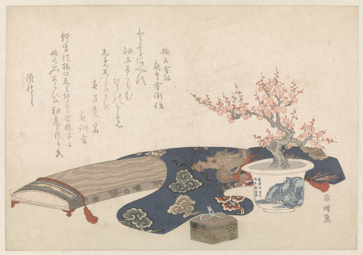 Csendélet kotoval alkotó: Hishikawa Sori