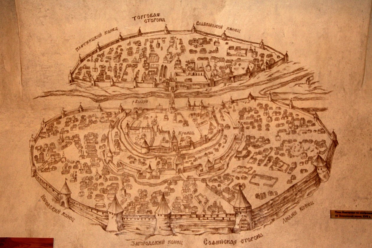 Novgorod térkép, 17. század alkotó: Historical Document