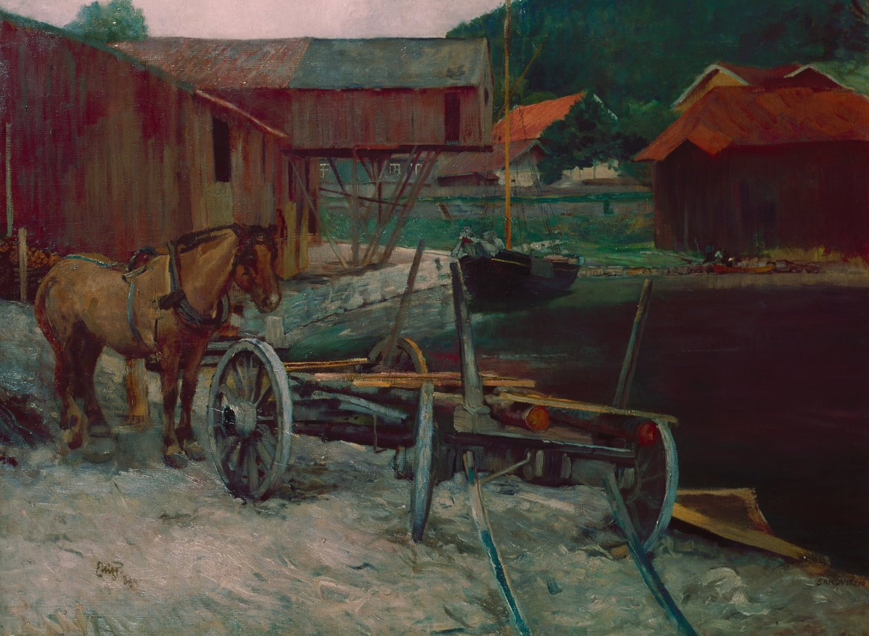 Sandvik-öböl alkotó: Hjalmer Eilif Emanuel Peterssen