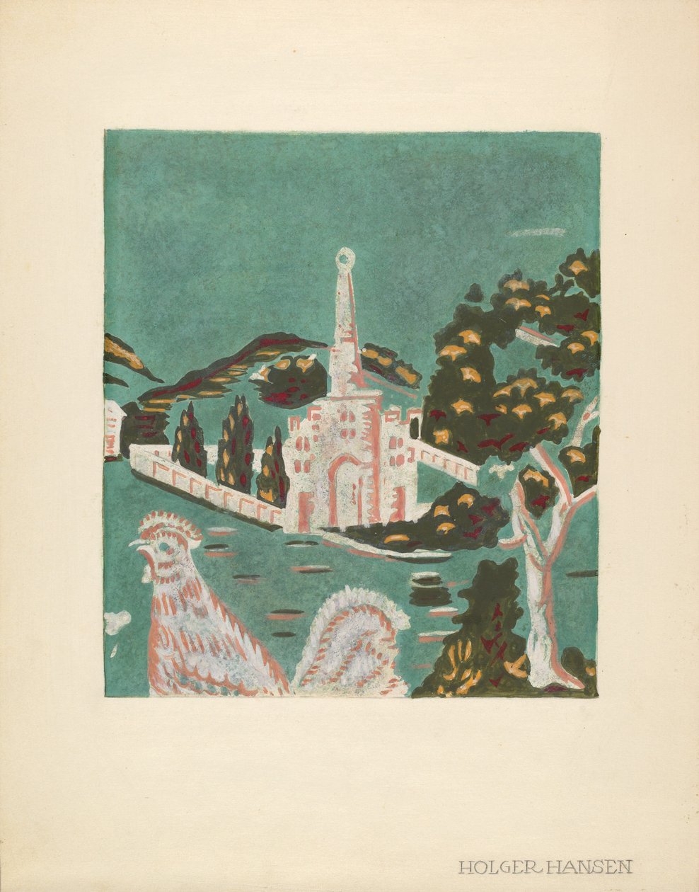 Bandbox részlet, c. 1940. alkotó: Holger Hansen
