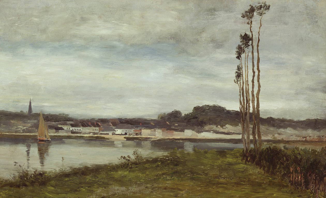 A Szajnán, c. 1895. alkotó: Homer Dodge Martin