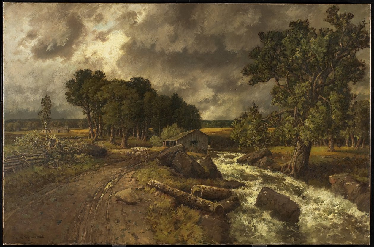 A régi malom, 1886 alkotó: Homer Watson