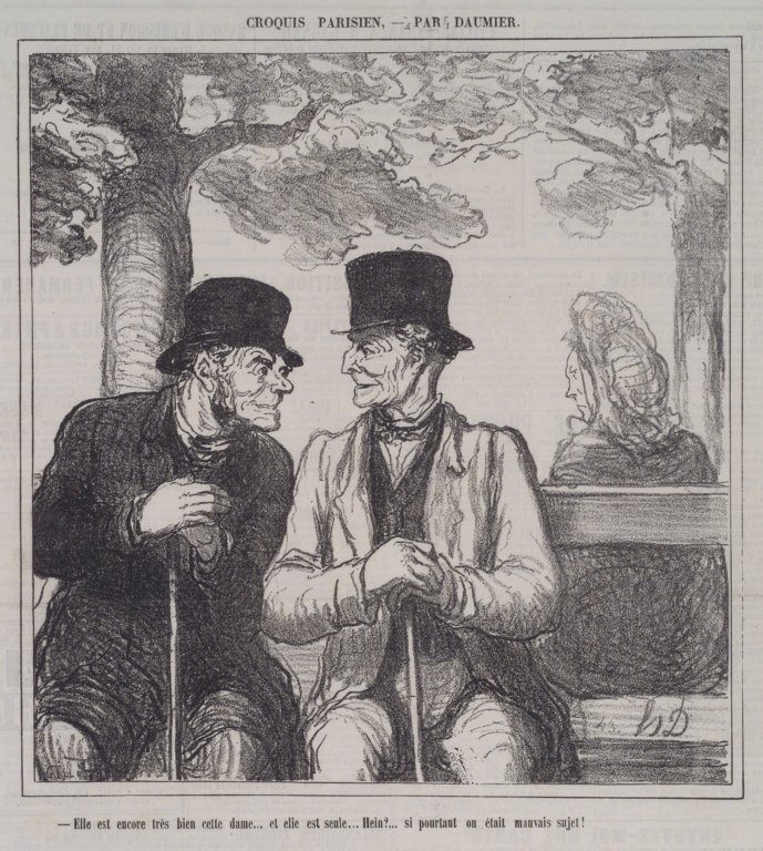 Még mindig nagyon jó ez a hölgy... alkotó: Honoré Daumier