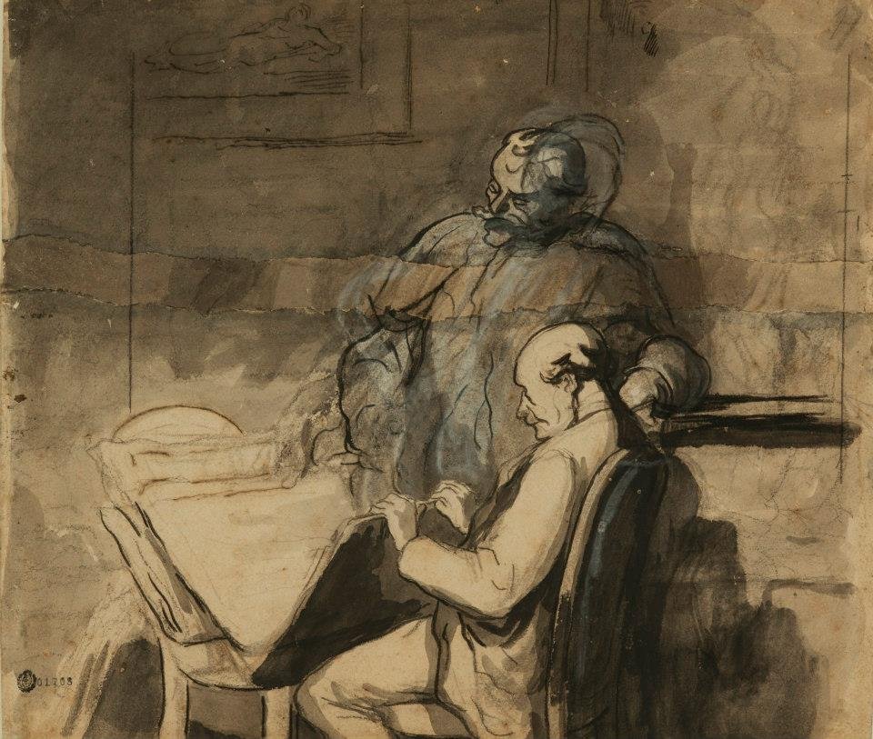 A nyomatok szerelmesei alkotó: Honoré Daumier