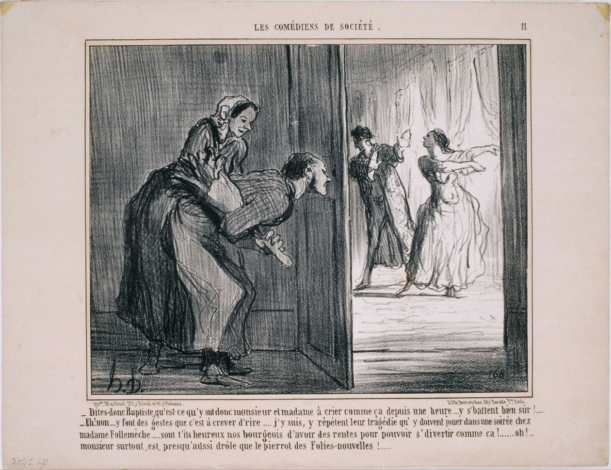 A társadalom humoristái- mondd, Baptist, mit ... alkotó: Honoré Daumier